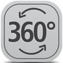 Spitzdach 360 Grad Button