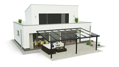 Easy Terrassendach - Ihr neues Terrassendach aus Aluminium mit 10mm